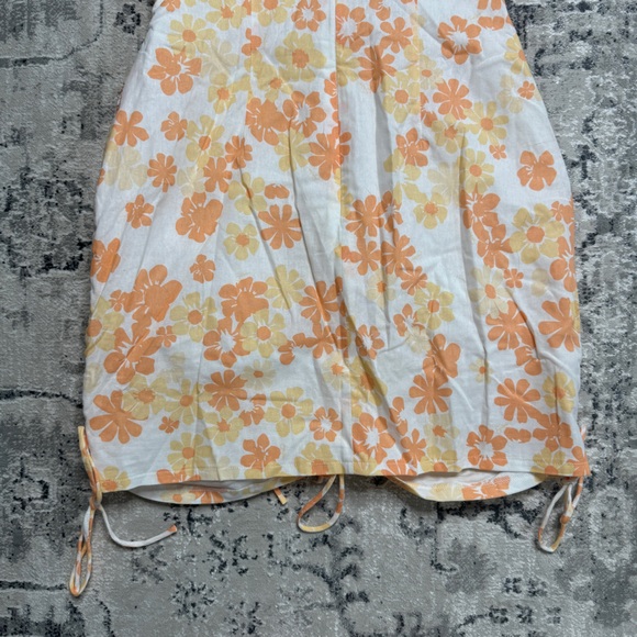 NEW Sabo Skirt Kani Asymmetric Dress Floral Print Cinched size M Medium NWT - Picture 7 of 10